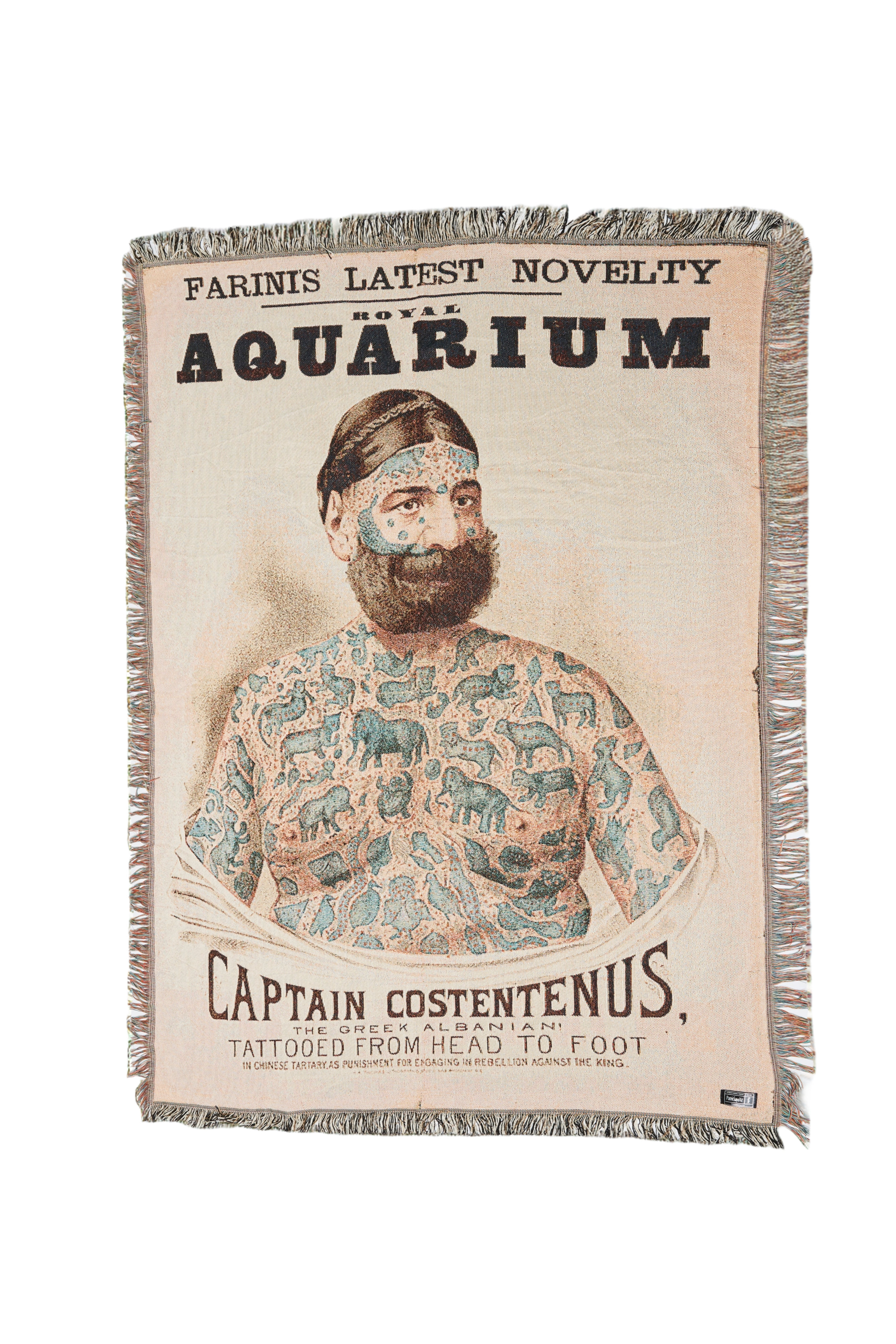 The Tattooed Man’s Eco Capri Picnic & Home Throw